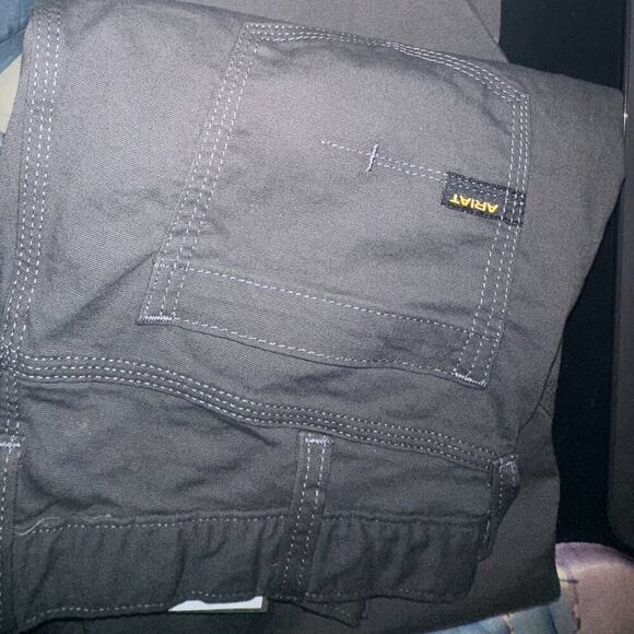 Ariat Rebar M4 Slim Fit Straight Leg Work Jeans 36/30 | DuraStretch Gray | NWT - Picture 5 of 12